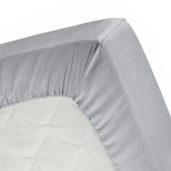 Cinderella Weekend - Hoeslaken (tot 25 Cm) - Katoen - 90x210 Cm - Light Grey 5 Cinderella Weekend - Hoeslaken (tot 25 Cm) - Katoen - 90x210 Cm - Light Grey -Cinderella Sales Store 1000029980 0101