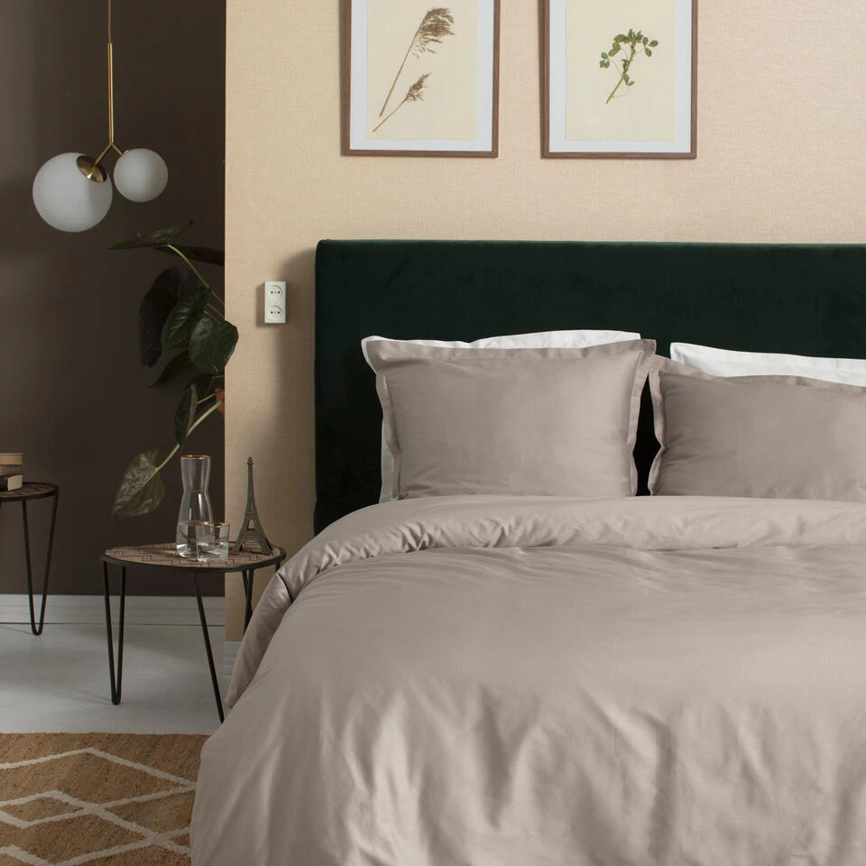 Cinderella Dekbedovertrek Satijn - 260x200/220 Cm - Taupe 4 Cinderella Dekbedovertrek Satijn - 260x200/220 Cm - Taupe - Afbeelding 2