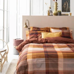 Cinderella Dekbedovertrek Ponte - Katoen - 240x200/220 Cm - Red Clay -Cinderella Sales Store 1000030602 0101