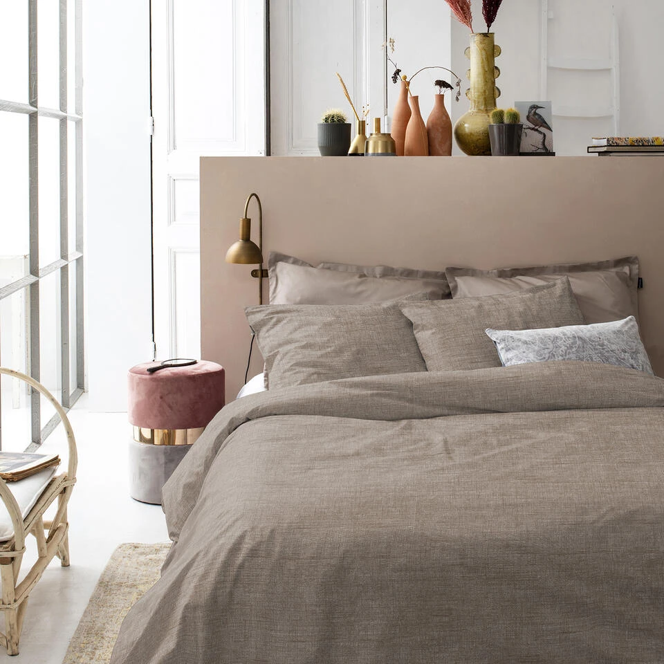 Cinderella Dekbedovertrek Lyn - Katoen - 260x200/220 Cm - Sand 4 Cinderella Dekbedovertrek Lyn - Katoen - 260x200/220 Cm - Sand - Afbeelding 2