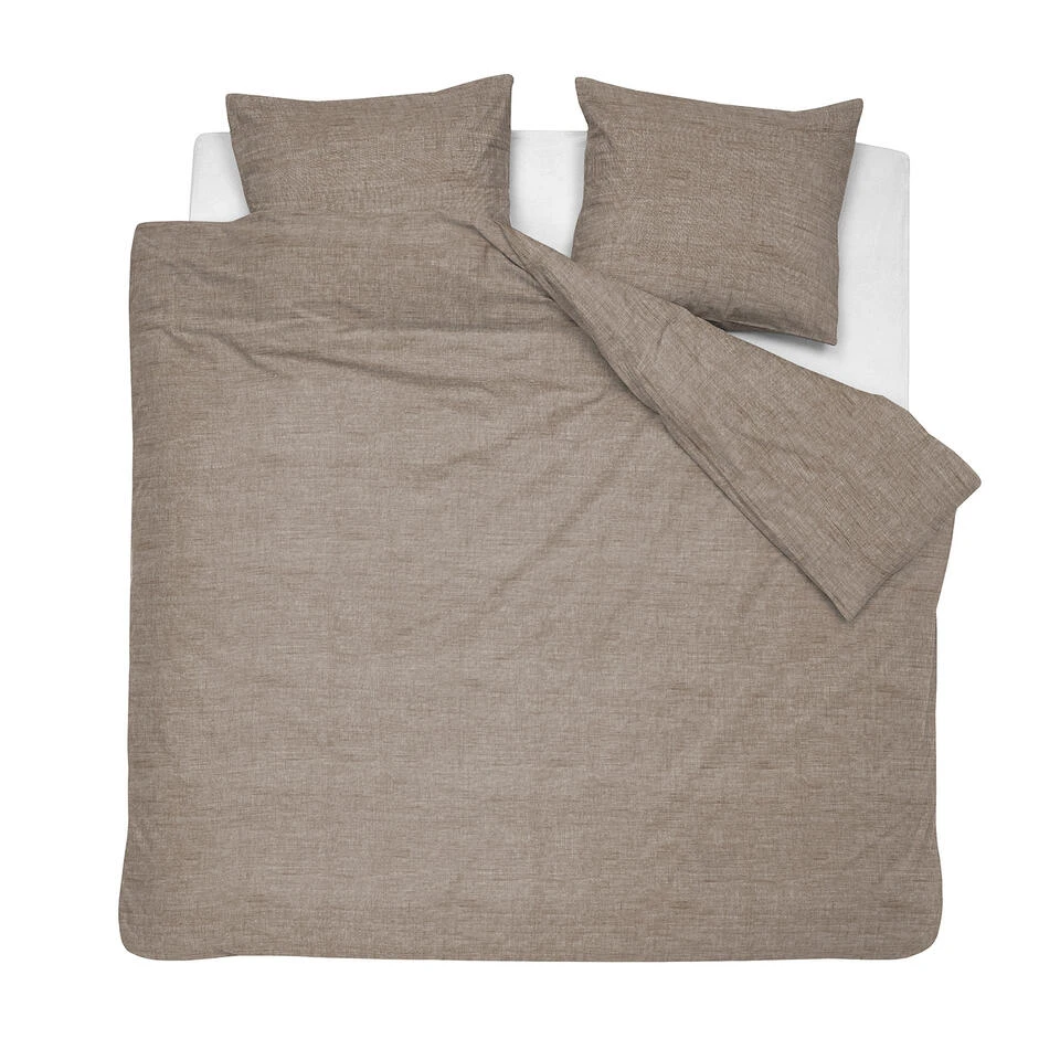Cinderella Dekbedovertrek Lyn - Katoen - 260x200/220 Cm - Sand 3 Cinderella Dekbedovertrek Lyn - Katoen - 260x200/220 Cm - Sand