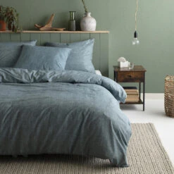 Cinderella Dekbedovertrek Lyn - Katoen - 240x200/220 Cm - Petrol -Cinderella Sales Store 1000034671 0101