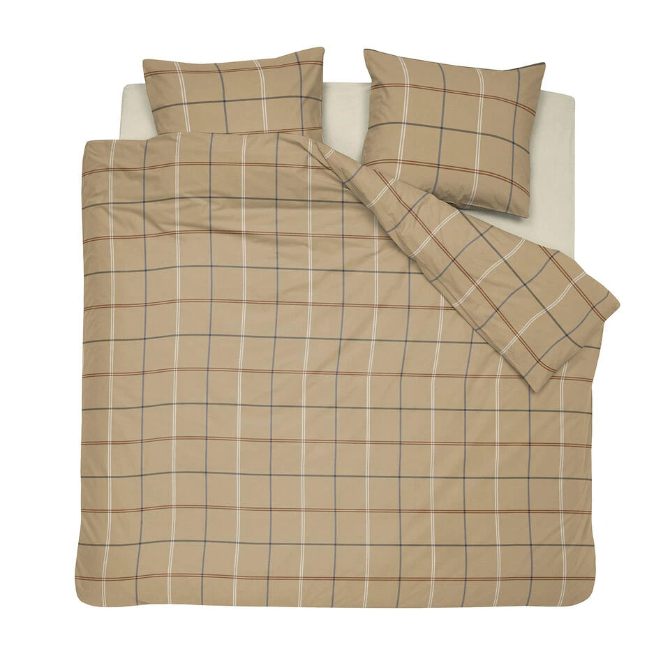 Cinderella Dekbedovertrek Rack - Katoen - 200x200/220 Cm - Camel 3 Cinderella Dekbedovertrek Rack - Katoen - 200x200/220 Cm - Camel