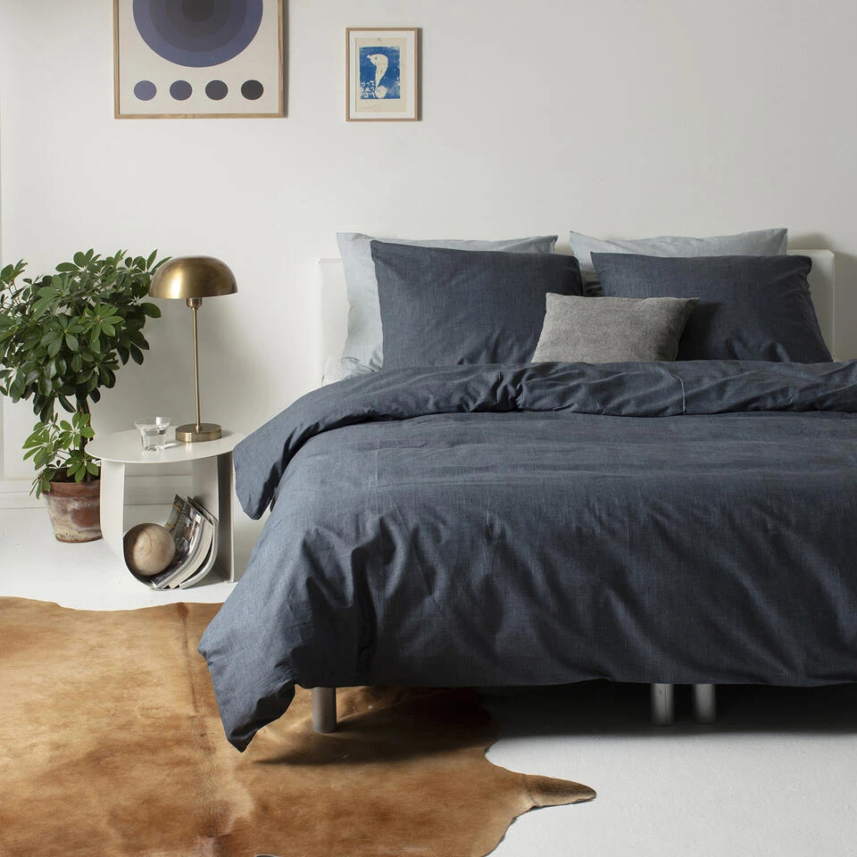 Cinderella Dekbedovertrek Lyn - Katoen - 200x200/220 Cm - Anthracite 4 Cinderella Dekbedovertrek Lyn - Katoen - 200x200/220 Cm - Anthracite - Afbeelding 2