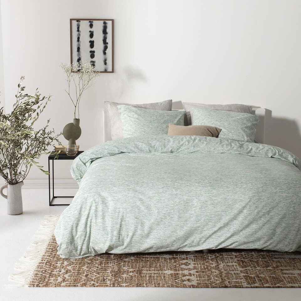 Cinderella Dekbedovertrek Tangle - Katoen - 200x200/220 Cm - Green 4 Cinderella Dekbedovertrek Tangle - Katoen - 200x200/220 Cm - Green - Afbeelding 2