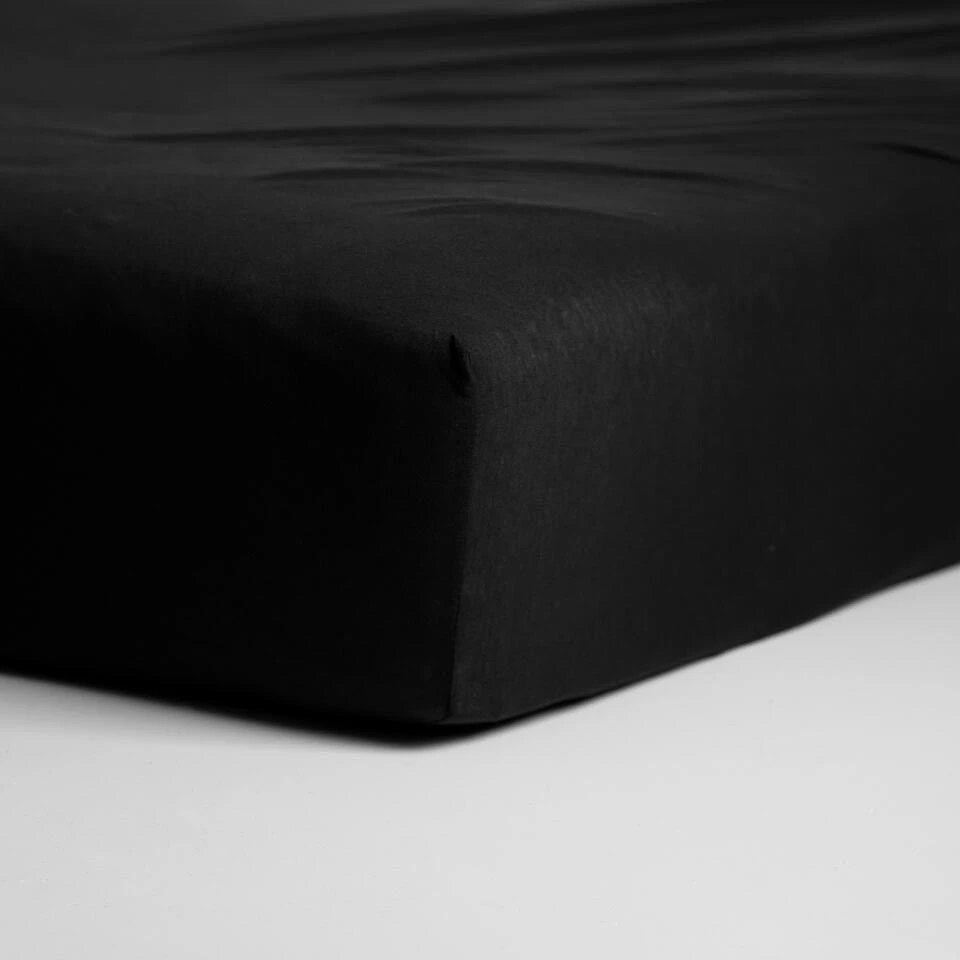 Cinderella - Hoeslaken (tot 25 Cm) - Jersey - 70x200 Cm - Black 6 Cinderella - Hoeslaken (tot 25 Cm) - Jersey - 70x200 Cm - Black - Afbeelding 4