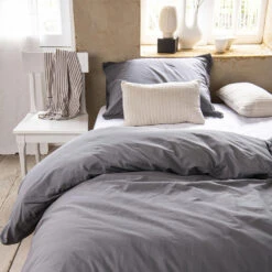 Cinderella Dekbedovertrek Moon - Katoen - 140x200/220 Cm - Anthracite 7 Cinderella Dekbedovertrek Moon - Katoen - 140x200/220 Cm - Anthracite -Cinderella Sales Store 1000037704 0101