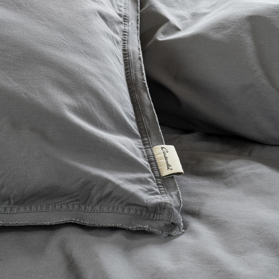 Cinderella Dekbedovertrek Moon - Katoen - 140x200/220 Cm - Anthracite 5 Cinderella Dekbedovertrek Moon - Katoen - 140x200/220 Cm - Anthracite - Afbeelding 3