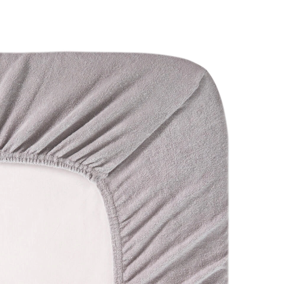 Cinderella - Topper Hoeslaken (tot 15 Cm) - Badstof - 180x200/210 - Light Grey 4 Cinderella - Topper Hoeslaken (tot 15 Cm) - Badstof - 180x200/210 - Light Grey - Afbeelding 2