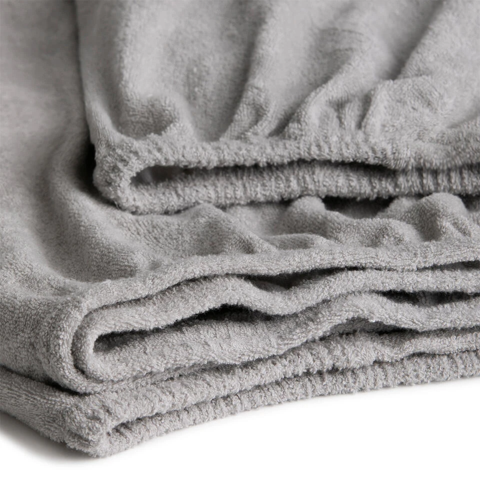 Cinderella - Topper Hoeslaken (tot 15 Cm) - Badstof - 180x200/210 - Light Grey 5 Cinderella - Topper Hoeslaken (tot 15 Cm) - Badstof - 180x200/210 - Light Grey - Afbeelding 3