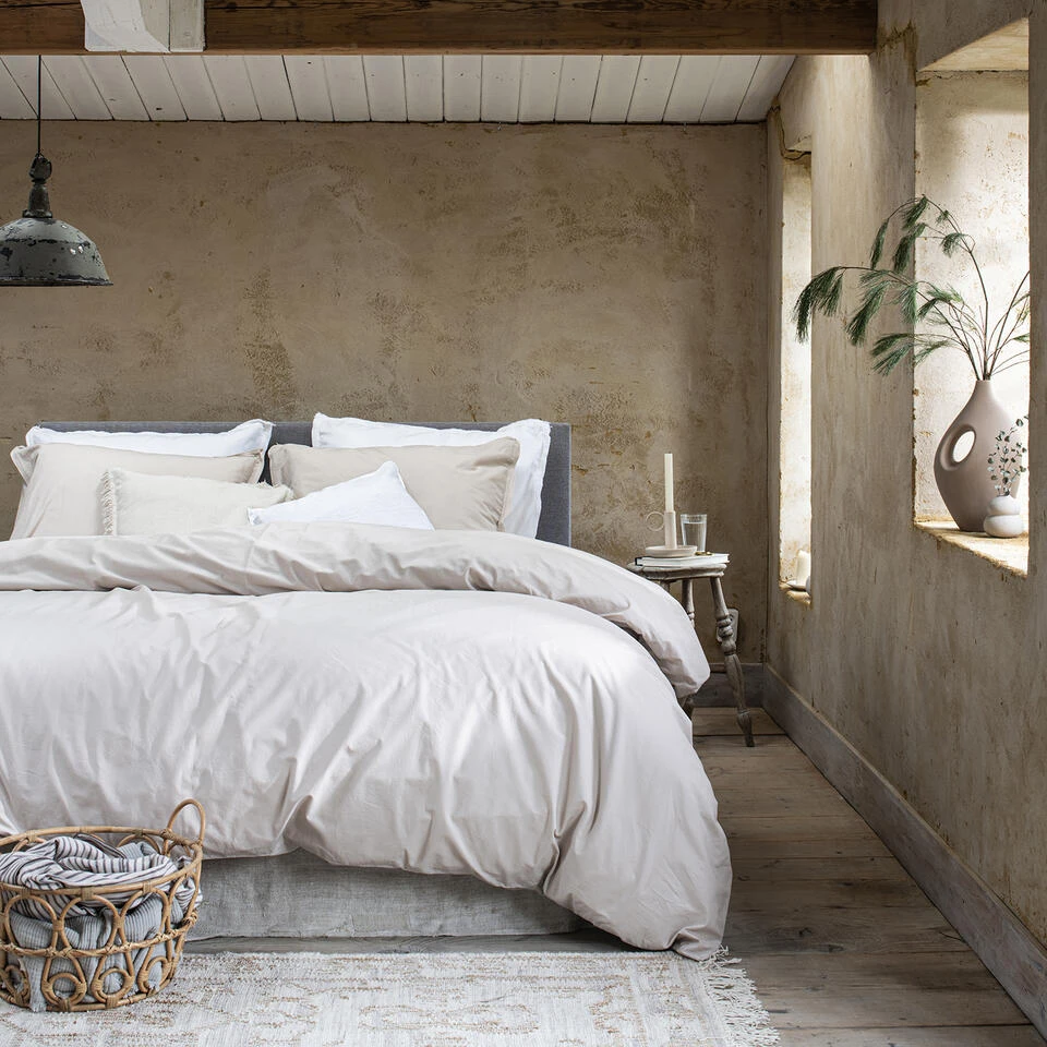 Cinderella Dekbedovertrek Moon - Katoen - 200x200/220 Cm - Sand 4 Cinderella Dekbedovertrek Moon - Katoen - 200x200/220 Cm - Sand - Afbeelding 2