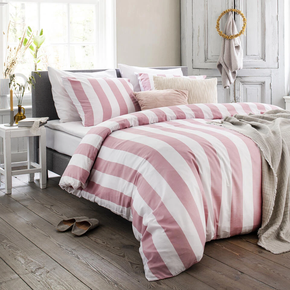 Cinderella Dekbedovertrek Jacky - Katoen - 200x200/220 Cm - Pink 4 Cinderella Dekbedovertrek Jacky - Katoen - 200x200/220 Cm - Pink - Afbeelding 2