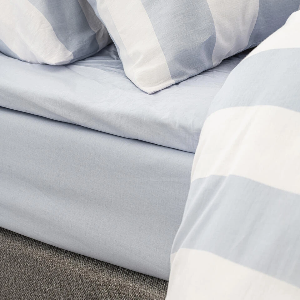 Cinderella Dekbedovertrek Jacky - Katoen - 240x200/220 Cm - Soft Blue 6 Cinderella Dekbedovertrek Jacky - Katoen - 240x200/220 Cm - Soft Blue - Afbeelding 4