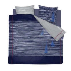 Cinderella Dekbedovertrek Boats - Katoen - 240x200/220 Cm - Deep Blue