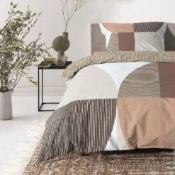 Cinderella Knut - Dekbedovertrek - Katoen - 260x200/220 Cm - Terra -Cinderella Sales Store 1000055035 0103