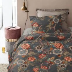 Cinderella Melanie - Dekbedovertrek - Katoen - 200x200/220 Cm - Anthracite -Cinderella Sales Store 1000055038 0103