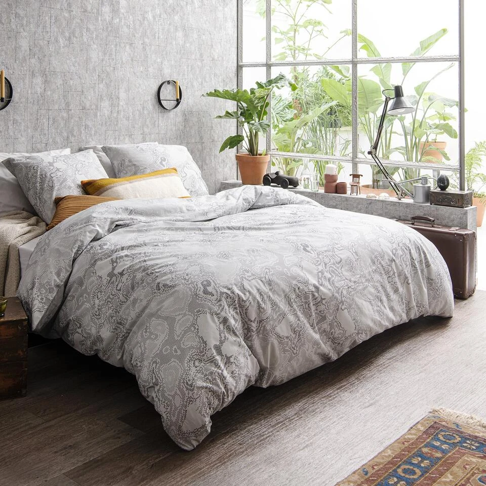 Cinderella Charon - Dekbedovertrek - Katoen - 200x200/220 Cm - Anthracite 4 Cinderella Charon - Dekbedovertrek - Katoen - 200x200/220 Cm - Anthracite - Afbeelding 2