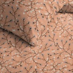 Cinderella Merel - Dekbedovertrek - Katoen - 140x200/220 Cm - Terra Rose -Cinderella Sales Store 1000055058 0102