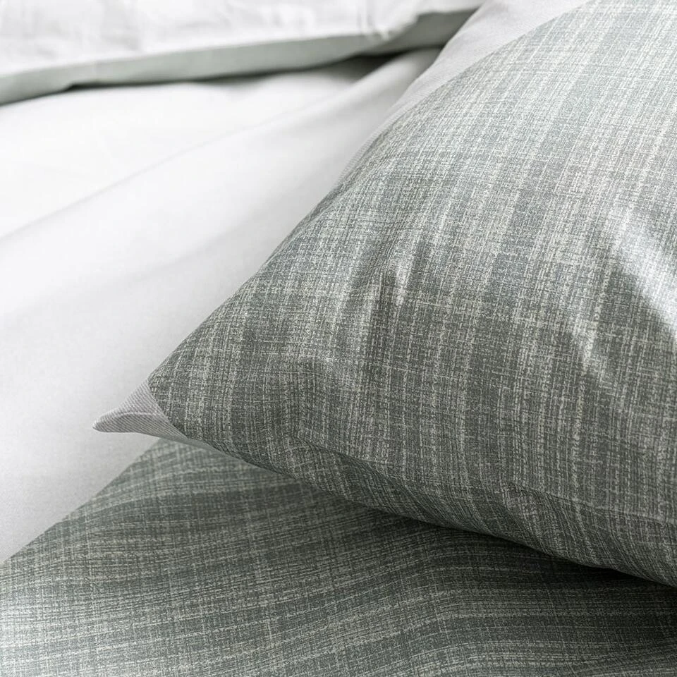 Cinderella Rexa - Dekbedovertrek - Katoen - 260x200/220 Cm - Misty Green 6 Cinderella Rexa - Dekbedovertrek - Katoen - 260x200/220 Cm - Misty Green - Afbeelding 4