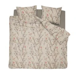 Cinderella Myrtle - Dekbedovertrek - Satijn - 200x200/220 Cm - Sand