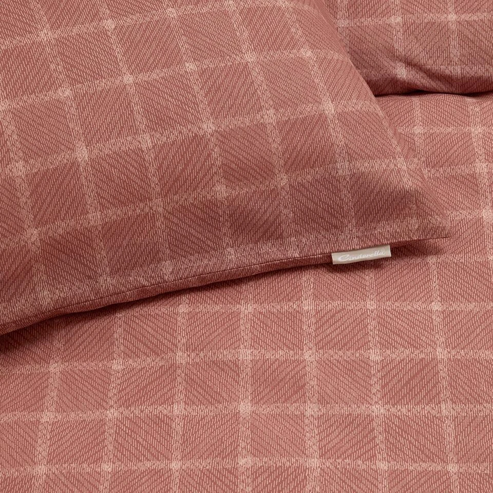 Cinderella Brecht - Dekbedovertrek - Katoen - 140x200/220 Cm - Terra 6 Cinderella Brecht - Dekbedovertrek - Katoen - 140x200/220 Cm - Terra - Afbeelding 4