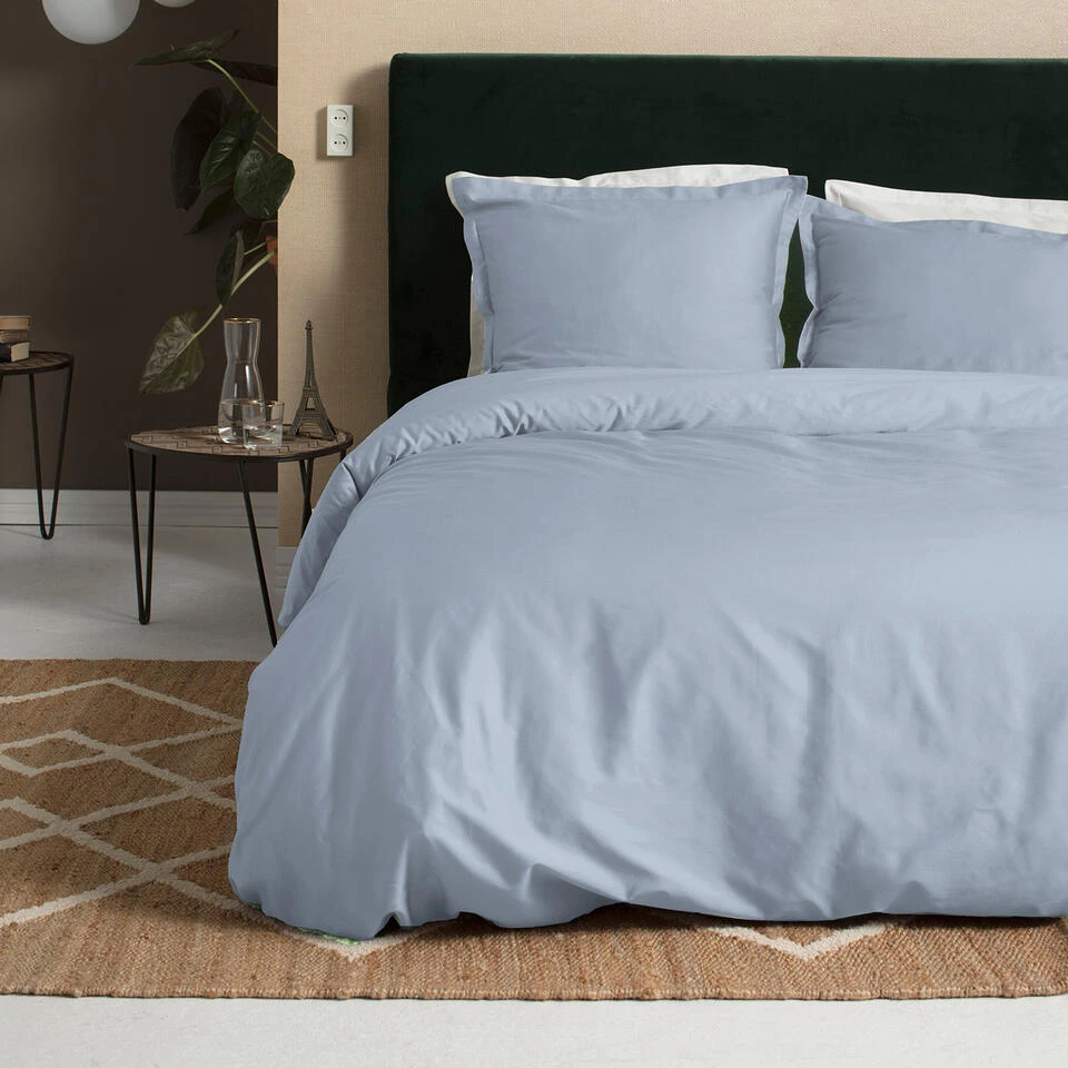 Cinderella Sundays - Dekbedovertrek - Satijn - 200x200/220 Cm - Soft Blue 4 Cinderella Sundays - Dekbedovertrek - Satijn - 200x200/220 Cm - Soft Blue - Afbeelding 2