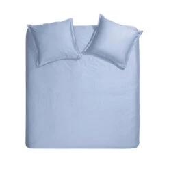 Cinderella Sundays - Dekbedovertrek - Satijn - 200x200/220 Cm - Soft Blue