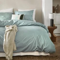 Cinderella Weekend - Dekbedovertrek - Katoen - 200x200/220 Cm - Mineral Green -Cinderella Sales Store 1000071945 0101