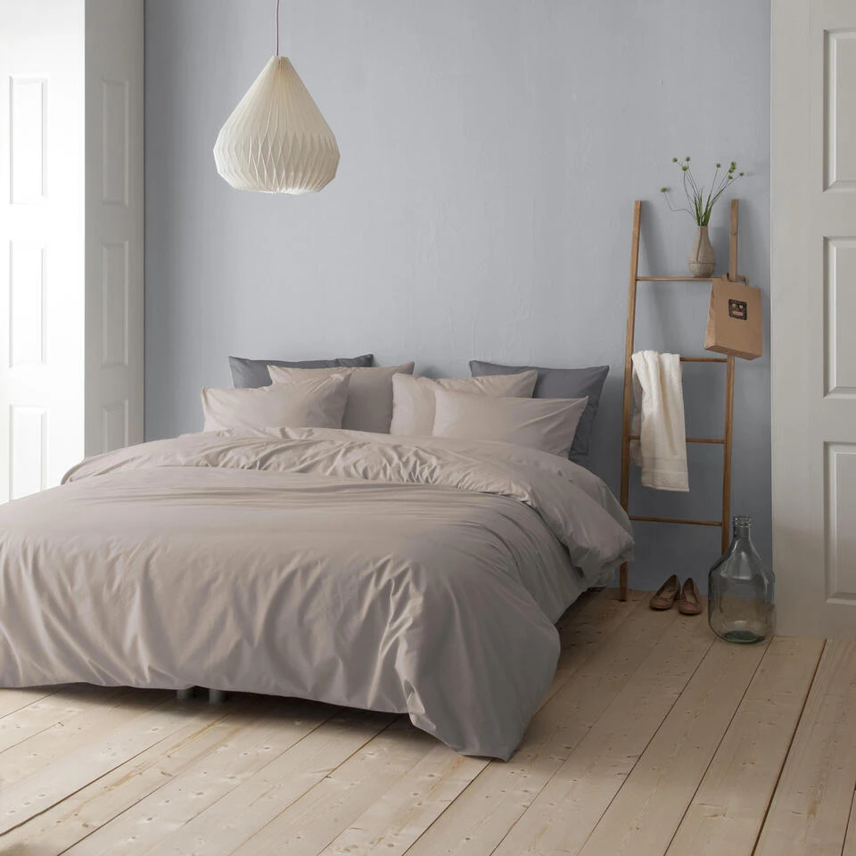 Cinderella Dekbedovertrek Flanel - 260x200/220 Cm - Taupe 4 Cinderella Dekbedovertrek Flanel - 260x200/220 Cm - Taupe - Afbeelding 2