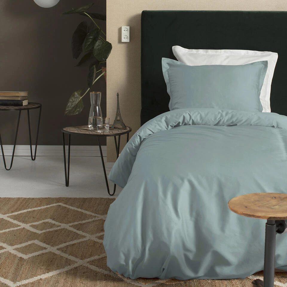 Cinderella Sundays - Dekbedovertrek - Satijn - 140x200/220 Cm - Mineral Green 4 Cinderella Sundays - Dekbedovertrek - Satijn - 140x200/220 Cm - Mineral Green - Afbeelding 2