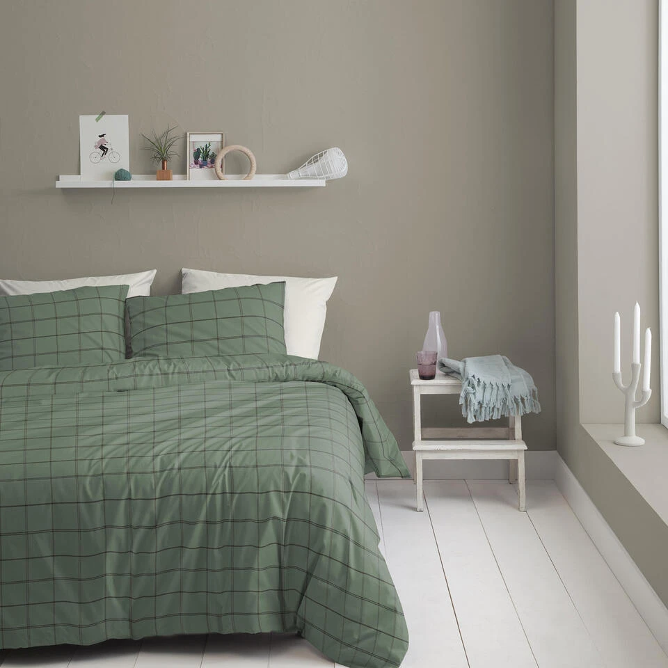 Cinderella Dekbedovertrek Kody - Flanel - 200x200/220 Cm - Green 4 Cinderella Dekbedovertrek Kody - Flanel - 200x200/220 Cm - Green - Afbeelding 2